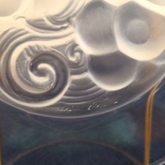 Cristal Lalique Marienthal French Art Crystal Grape Motif Standard Plate 17 cm - Picture 14 of 14